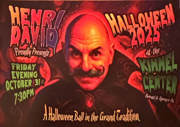 If it’s Halloween, it’s time for Henri David to shine